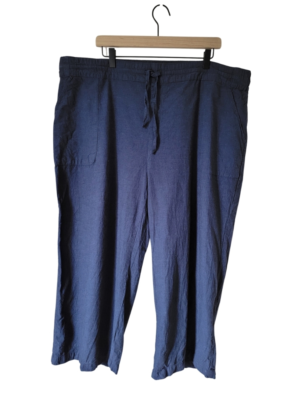 Liz Claiborne Navy Drawstring Casual Pants